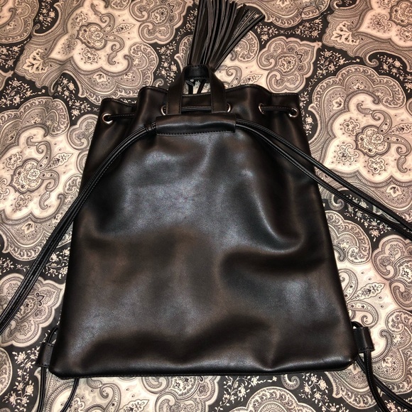Forever 21 black backpack/purse - Picture 2 of 2